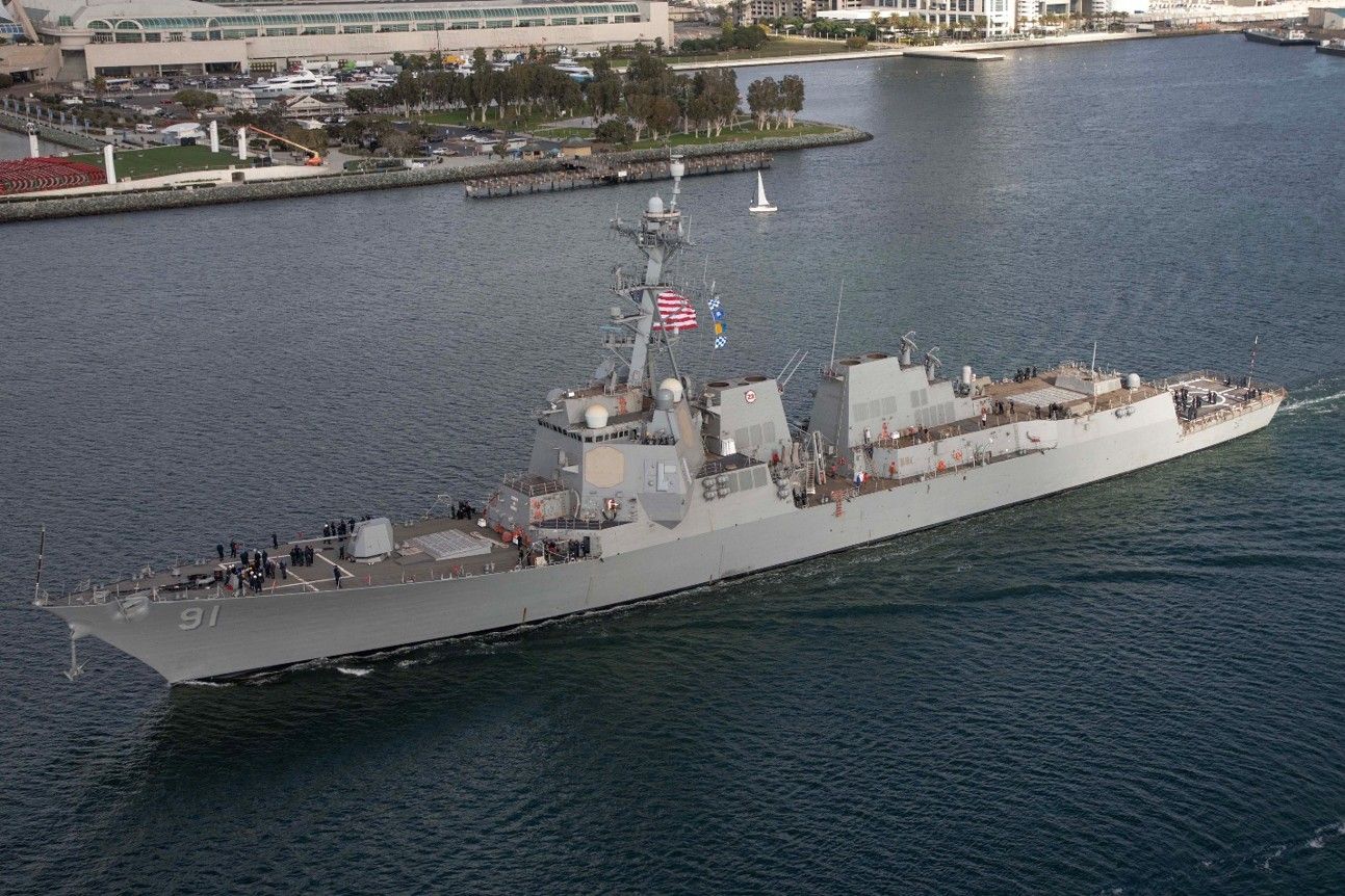 USS Pinckney (DDG91) at General Dynamics NASSCO in San Diego.